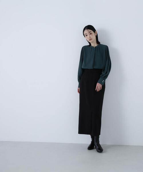 NATURAL BEAUTY BASIC（ナチュラルビューティーベーシック）の「◇ウーリッシュカルゼシリーズ ナロースカート（スカート・レディース・ベージュ/ブラック/ダークブラウン・MEDIUM/SMALL/P/S）」の8枚目の写真