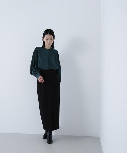 NATURAL BEAUTY BASIC（ナチュラルビューティーベーシック）の「◇ウーリッシュカルゼシリーズ ナロースカート（スカート・レディース・ベージュ/ブラック/ダークブラウン・MEDIUM/SMALL/P/S）」の9枚目の写真