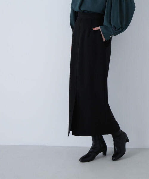 NATURAL BEAUTY BASIC（ナチュラルビューティーベーシック）の「◇ウーリッシュカルゼシリーズ ナロースカート（スカート・レディース・ベージュ/ブラック/ダークブラウン・MEDIUM/SMALL/P/S）」の10枚目の写真