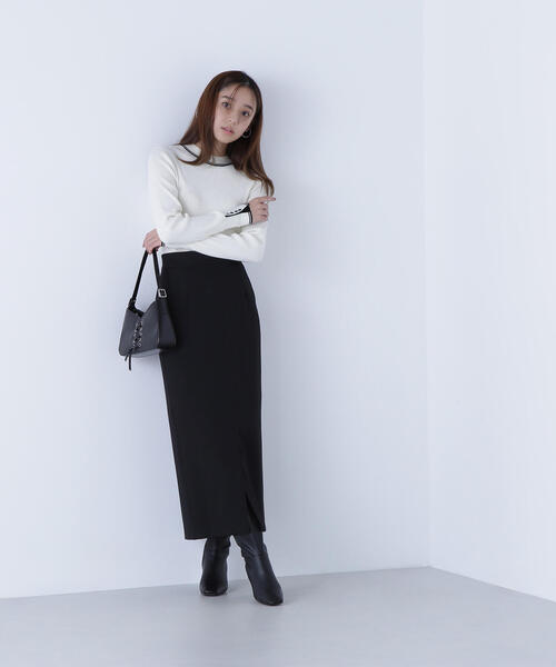 NATURAL BEAUTY BASIC（ナチュラルビューティーベーシック）の「◇ウーリッシュカルゼシリーズ ナロースカート（スカート・レディース・ベージュ/ブラック/ダークブラウン・MEDIUM/SMALL/P/S）」の11枚目の写真