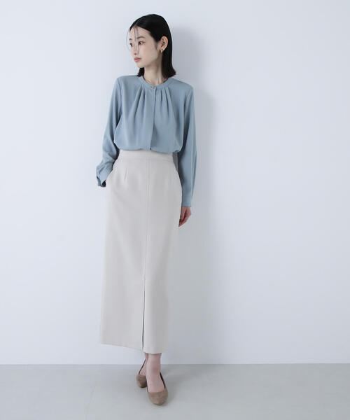 NATURAL BEAUTY BASIC（ナチュラルビューティーベーシック）の「◇ウーリッシュカルゼシリーズ ナロースカート（スカート・レディース・ベージュ/ブラック/ダークブラウン・MEDIUM/SMALL/P/S）」の17枚目の写真