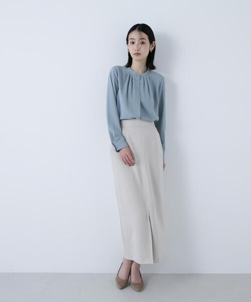 NATURAL BEAUTY BASIC（ナチュラルビューティーベーシック）の「◇ウーリッシュカルゼシリーズ ナロースカート（スカート・レディース・ベージュ/ブラック/ダークブラウン・MEDIUM/SMALL/P/S）」の18枚目の写真