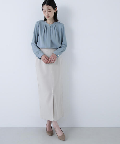 NATURAL BEAUTY BASIC（ナチュラルビューティーベーシック）の「◇ウーリッシュカルゼシリーズ ナロースカート（スカート・レディース・ベージュ/ブラック/ダークブラウン・MEDIUM/SMALL/P/S）」の19枚目の写真