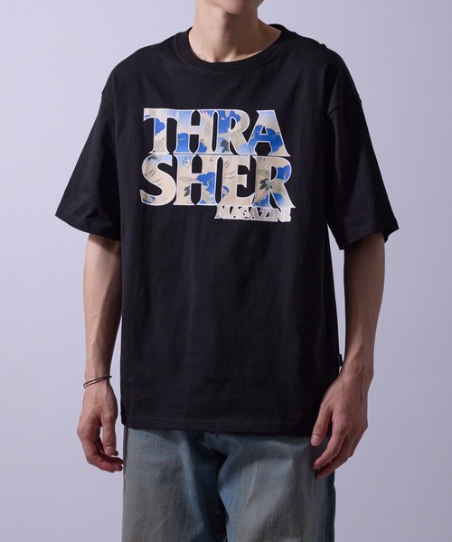 THRASHER(スラッシャー)の「【THRATHER /スラッシャー】別注/マガジンT和Tシャツ(Tシャツ/カットソー・メンズ・ブラック/ホワイト・M/L/LL)」の9枚目の写真
