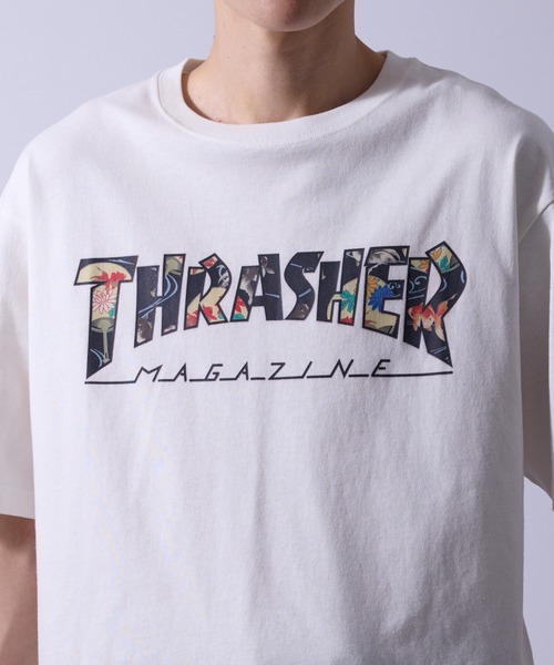THRASHER(スラッシャー)の「【THRATHER /スラッシャー】別注/マガジンT和Tシャツ(Tシャツ/カットソー・メンズ・ブラック/ホワイト・M/L/LL)」の6枚目の写真