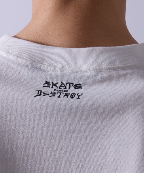 THRASHER(スラッシャー)の「【THRATHER /スラッシャー】別注/マガジンT和Tシャツ(Tシャツ/カットソー・メンズ・ブラック/ホワイト・M/L/LL)」の7枚目の写真
