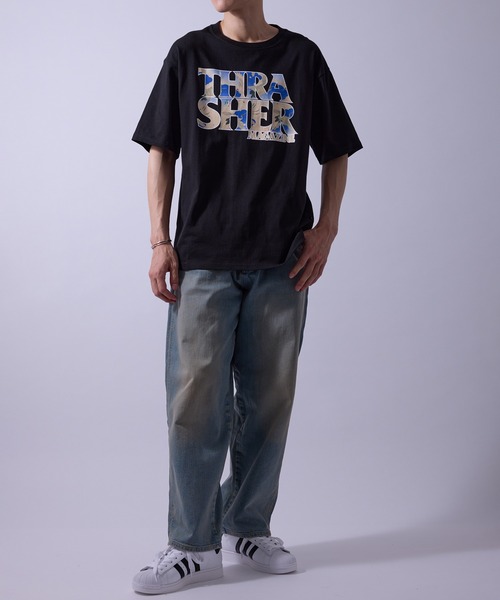 THRASHER(スラッシャー)の「【THRATHER /スラッシャー】別注/マガジンT和Tシャツ(Tシャツ/カットソー・メンズ・ブラック/ホワイト・M/L/LL)」の11枚目の写真