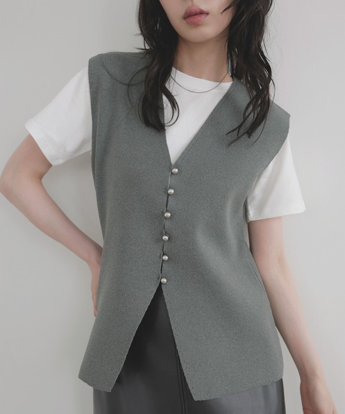 Ellie ボタンニットベスト セール】メタルボタンニットベスト（ベスト）｜ANY（エニィ）の