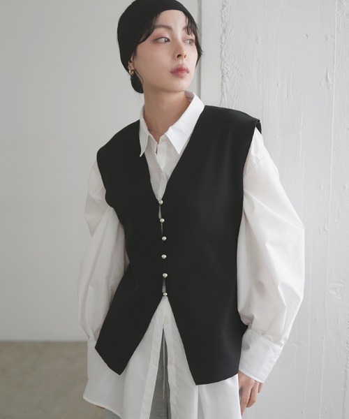 LIAN（リアン）の「メタルボタンニットベスト（ベスト）」 - WEAR