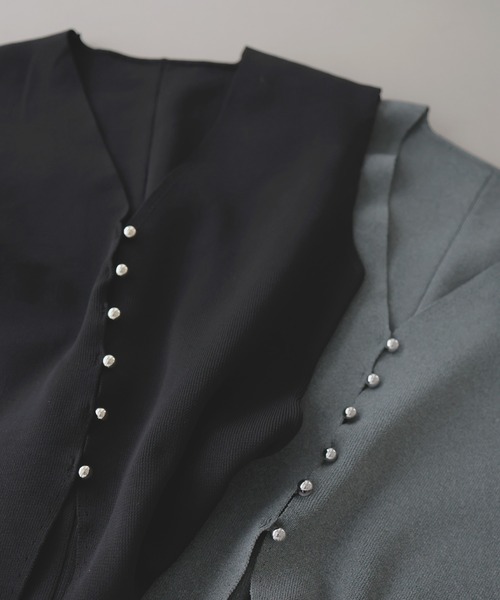 セール】メタルボタンニットベスト（ベスト）｜LIAN（リアン）の