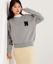 N.(N. Natural Beauty Basic) | スウェットライクロゴニット(ニット/セーター)