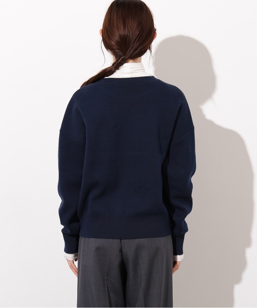 N.(N. Natural Beauty Basic)(エヌエヌナチュラルビューティーベーシック)の「スウェットライクロゴニット(ニット/セーター・レディース・ネイビー/ブルー/グレー・MEDIUM)」の21枚目の写真