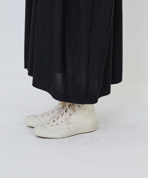 LOISIR（ロワズィール）の「ウール梳毛天竺ポロワンピース（ワンピース・レディース・レッド/グリーン/チャコールグレー・FREE）」の10枚目の写真