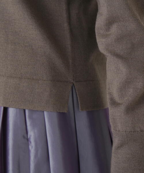 human woman(ヒューマンウーマン)の「◆ハイツイストウールクルーネックカーディガン(カーディガン/ボレロ・レディース・ブラウン系その他/パープル/ネイビー・MEDIUM)」の16枚目の写真