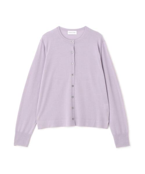 human woman(ヒューマンウーマン)の「◆ハイツイストウールクルーネックカーディガン(カーディガン/ボレロ・レディース・ブラウン系その他/パープル/ネイビー・MEDIUM)」の18枚目の写真