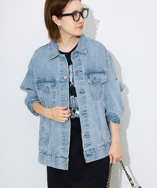 36.【新品タグ付】SLOBE IENA★ LE DENIM デニムジャケット SLOBE IENA ジャケット Gジャン LE DENIM ボクシートラッカー