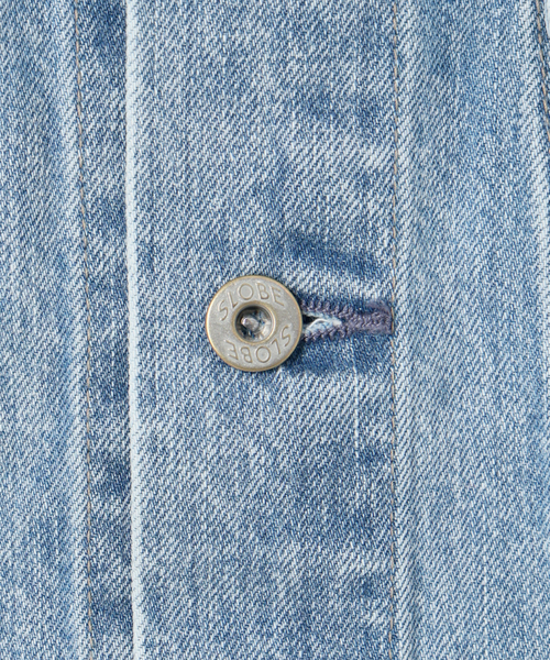 SLOBE IENA（スローブイエナ）の「LE DENIM BIG TRUCKERジャケット（デニムジャケット・レディース・ブルー・36/38）」の20枚目の写真