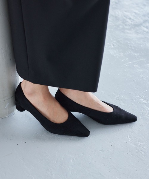 BARNYARDSTORM（バンヤードストーム）の「BARNYARDSTORM / スエードパンプス（パンプス・レディース・ブラック/ブラウン・38/37/36）」の5枚目の写真