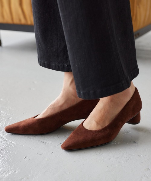 BARNYARDSTORM（バンヤードストーム）の「BARNYARDSTORM / スエードパンプス（パンプス・レディース・ブラック/ブラウン・38/37/36）」の8枚目の写真