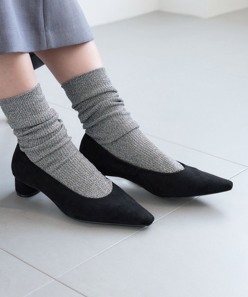 BARNYARDSTORM（バンヤードストーム）の「BARNYARDSTORM / スエードパンプス（パンプス・レディース・ブラック/ブラウン・38/37/36）」の12枚目の写真