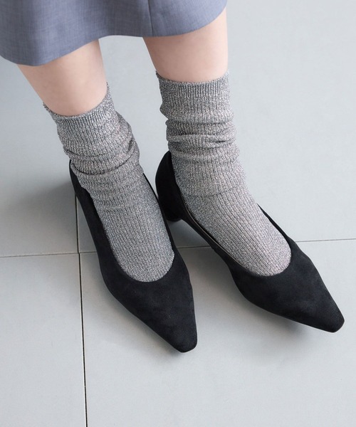 BARNYARDSTORM（バンヤードストーム）の「BARNYARDSTORM / スエードパンプス（パンプス・レディース・ブラック/ブラウン・38/37/36）」の14枚目の写真