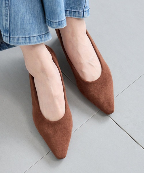 BARNYARDSTORM（バンヤードストーム）の「BARNYARDSTORM / スエードパンプス（パンプス・レディース・ブラック/ブラウン・38/37/36）」の17枚目の写真