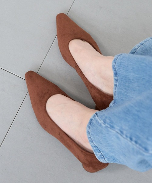 BARNYARDSTORM（バンヤードストーム）の「BARNYARDSTORM / スエードパンプス（パンプス・レディース・ブラック/ブラウン・38/37/36）」の18枚目の写真