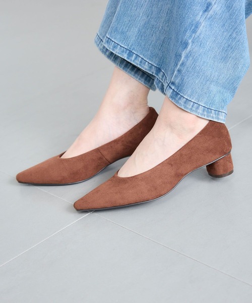 BARNYARDSTORM（バンヤードストーム）の「BARNYARDSTORM / スエードパンプス（パンプス・レディース・ブラック/ブラウン・38/37/36）」の19枚目の写真