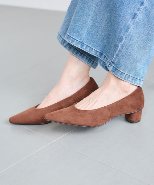 BARNYARDSTORM（バンヤードストーム）の「BARNYARDSTORM / スエードパンプス（パンプス・レディース・ブラック/ブラウン・38/37/36）」の20枚目の写真