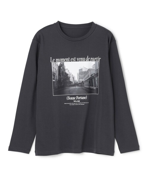 UNFILO(アンフィーロ)の「コットンスムース グラフィック ロンT(Tシャツ/カットソー・レディース・ホワイト系1/ホワイト系/グレー系2/ホワイト系2/グレー系1/グレー系・SMALL/LARGE/MEDIUM)」の16枚目の写真