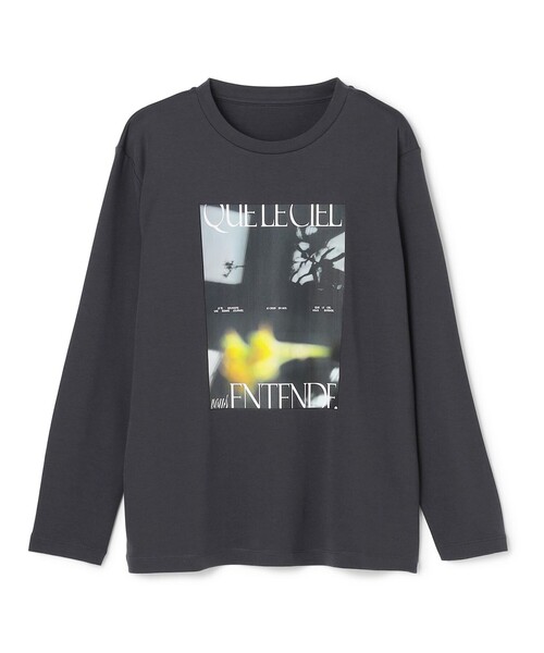 UNFILO(アンフィーロ)の「コットンスムース グラフィック ロンT(Tシャツ/カットソー・レディース・ホワイト系1/ホワイト系/グレー系2/ホワイト系2/グレー系1/グレー系・SMALL/LARGE/MEDIUM)」の14枚目の写真
