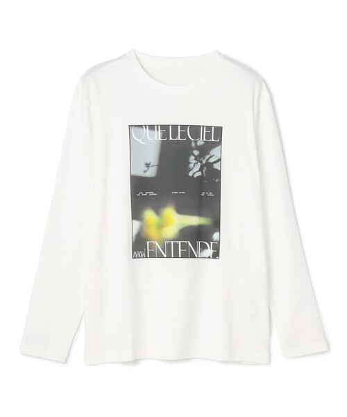 UNFILO(アンフィーロ)の「コットンスムース グラフィック ロンT(Tシャツ/カットソー・レディース・ホワイト系1/ホワイト系/グレー系2/ホワイト系2/グレー系1/グレー系・SMALL/LARGE/MEDIUM)」の13枚目の写真