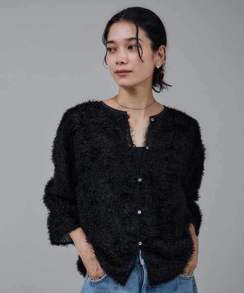 SALON adam et rope'(サロン アダム エ ロペ)の「【WEB限定】2WAYレイユールジャガードブラウス(シャツ/ブラウス・レディース・ブラック/オフホワイト・FREE)」の2枚目の写真