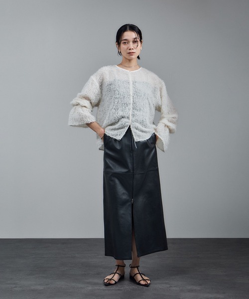SALON adam et rope'(サロン アダム エ ロペ)の「【WEB限定】2WAYレイユールジャガードブラウス(シャツ/ブラウス・レディース・ブラック/オフホワイト・FREE)」の15枚目の写真