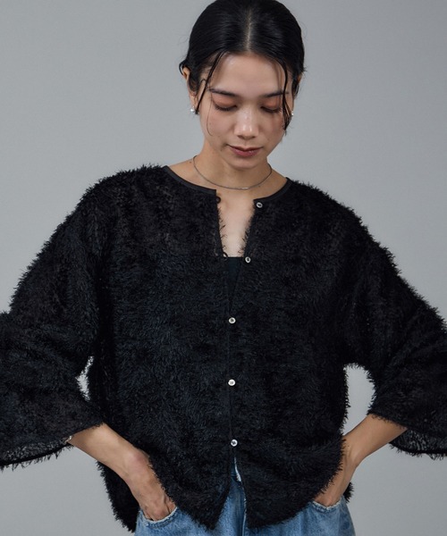 SALON adam et rope'(サロン アダム エ ロペ)の「【WEB限定】2WAYレイユールジャガードブラウス(シャツ/ブラウス・レディース・ブラック/オフホワイト・FREE)」の19枚目の写真