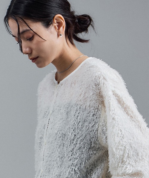 SALON adam et rope'(サロン アダム エ ロペ)の「【WEB限定】2WAYレイユールジャガードブラウス(シャツ/ブラウス・レディース・ブラック/オフホワイト・FREE)」の11枚目の写真
