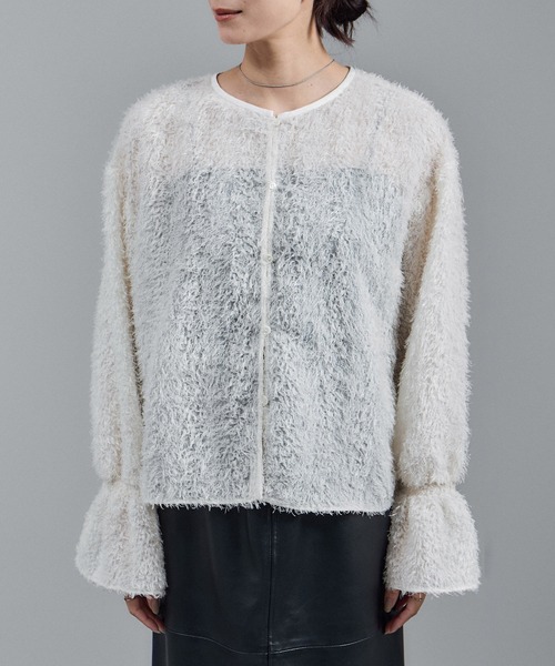 SALON adam et rope'(サロン アダム エ ロペ)の「【WEB限定】2WAYレイユールジャガードブラウス(シャツ/ブラウス・レディース・ブラック/オフホワイト・FREE)」の12枚目の写真