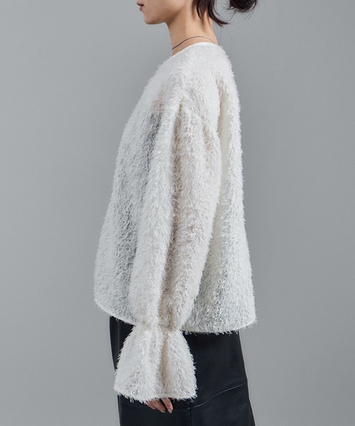 SALON adam et rope'(サロン アダム エ ロペ)の「【WEB限定】2WAYレイユールジャガードブラウス(シャツ/ブラウス・レディース・ブラック/オフホワイト・FREE)」の13枚目の写真