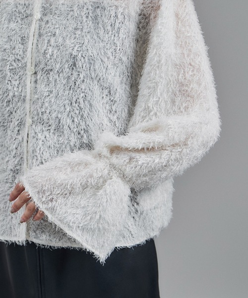 SALON adam et rope'(サロン アダム エ ロペ)の「【WEB限定】2WAYレイユールジャガードブラウス(シャツ/ブラウス・レディース・ブラック/オフホワイト・FREE)」の5枚目の写真