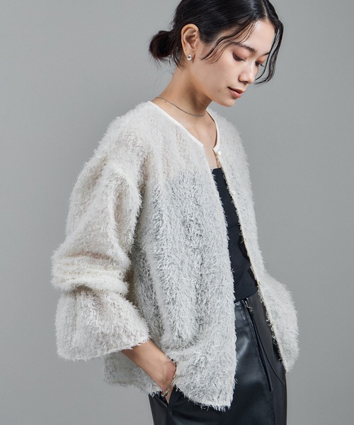 SALON adam et rope'(サロン アダム エ ロペ)の「【WEB限定】2WAYレイユールジャガードブラウス(シャツ/ブラウス・レディース・ブラック/オフホワイト・FREE)」の22枚目の写真