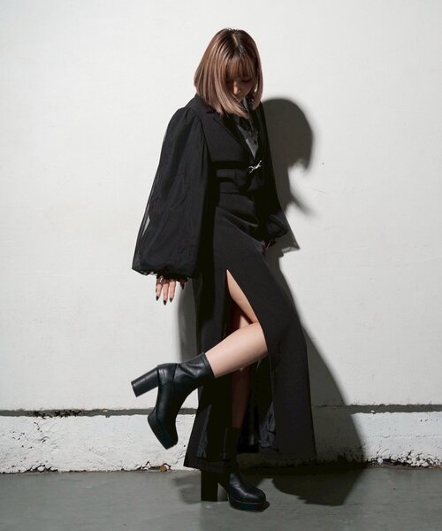 Mavie..7(メヴィセットゥ)の「【Mavie..7】【3サイズ展開】サイドスリットマーメイドスカート(スカート・レディース・ブラック系その他/ブラック・MEDIUM/SMALL/X-SMALL)」の14枚目の写真
