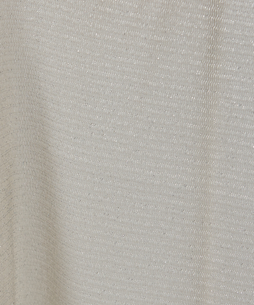 abahouse mavie（アバハウスマヴィ）の「ラメチュールロンT（Tシャツ/カットソー・レディース・チャコールグレー/アイボリー・フリー）」の9枚目の写真