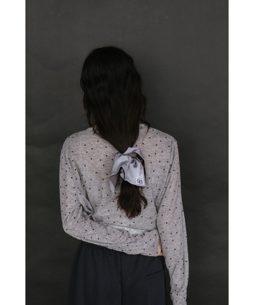 duei(デュイ)の「ドットベーシックロングスリーブTシャツ(Tシャツ/カットソー・レディース・ベージュ/グレー/ホワイト・FREE)」の12枚目の写真