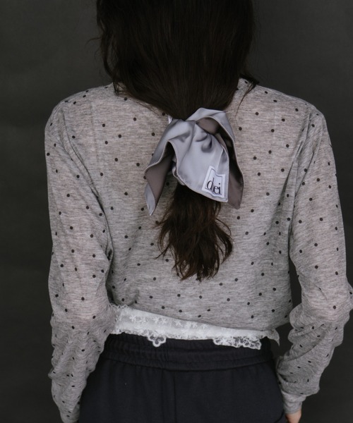 duei(デュイ)の「ドットベーシックロングスリーブTシャツ(Tシャツ/カットソー・レディース・ベージュ/グレー/ホワイト・FREE)」の13枚目の写真