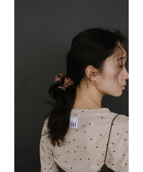 duei(デュイ)の「ドットベーシックロングスリーブTシャツ(Tシャツ/カットソー・レディース・ベージュ/グレー/ホワイト・FREE)」の6枚目の写真