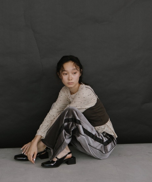 duei(デュイ)の「ドットベーシックロングスリーブTシャツ(Tシャツ/カットソー・レディース・ベージュ/グレー/ホワイト・FREE)」の7枚目の写真