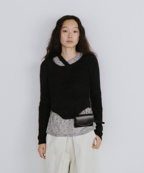 duei(デュイ)の「ドットベーシックロングスリーブTシャツ(Tシャツ/カットソー・レディース・ベージュ/グレー/ホワイト・FREE)」の22枚目の写真