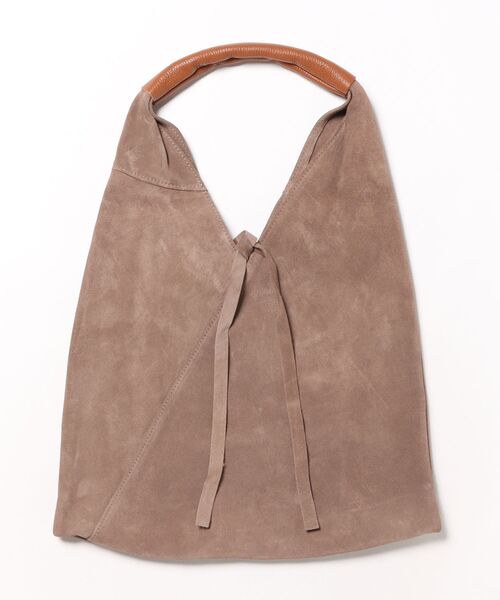 andrea cardone（アンドレアカルドネ）の「【ANDREA CARDONE】ミディアムサイズスエードバッグ(Q56388)（トートバッグ・レディース・ライトベージュ/ブルー/ベージュ・ALL）」の2枚目の写真