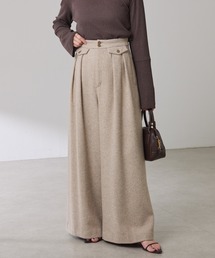 COLLAGE GALLARDAGALANTE | ツイードタックワイドパンツ(デニムパンツ)