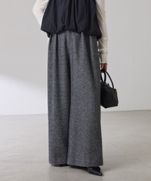 COLLAGE GALLARDAGALANTE | ツイードタックワイドパンツ(デニムパンツ)
